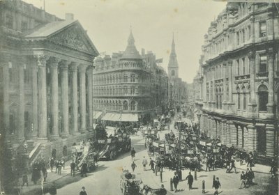 مابين وويب ، تشيبسايد ، من قصر مانسون باتجاه الغرب ، مدينة لندن ، 1890 بواسطة مصور انجليزى