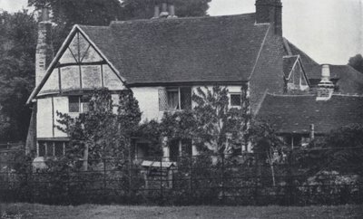 منزل ميلتون في Chalfont St Giles ، باكينجهامشير ، حيث مكث خلال طاعون لندن (صورة b / w) بواسطة مصور انجليزى