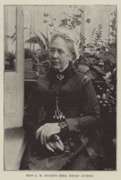 Miss LM Dickens (السيدة هنري أوستن) بواسطة مصور انجليزى