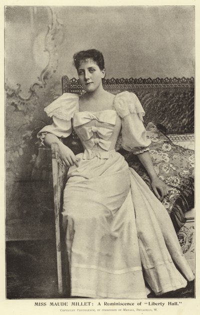 Miss Maude Millet: ذكريات قاعة الحرية بواسطة مصور انجليزى