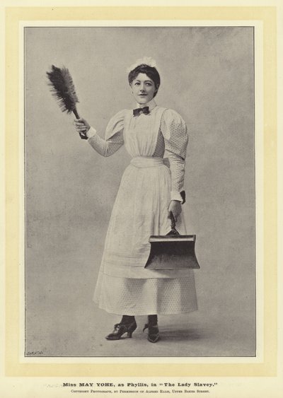ملكة جمال ماي Yohe ، مثل Phyllis ، في The Lady Slavey بواسطة مصور انجليزى