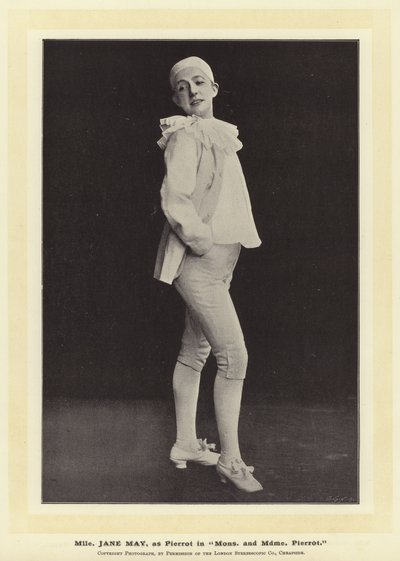 ملكة جمال جين ماي ، مثل Pierrot في Mons و Mdme Pierrot بواسطة English Photographer