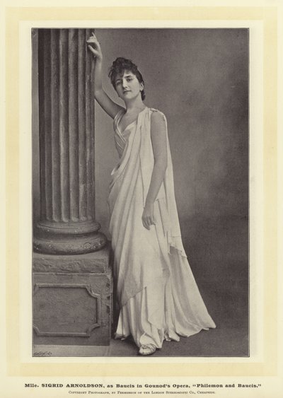 Mlle Sigrid Arnoldson ، مثل Baucis في Gounods Opera و Philemon و Baucis بواسطة English Photographer