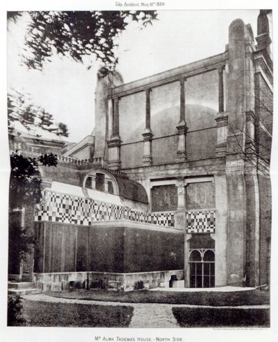 Mr. Alma Tademas House، North Side، 34 Grove End Road، London، 1889 بواسطة مصور انجليزى
