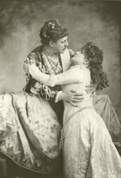 السيد Clyffe و Miss Lingard مثل Romeo and Juliet (الحفر) بواسطة مصور انجليزى