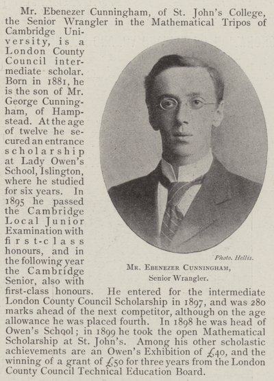 السيد Ebenezer Cunningham ، كبير رانجلر بواسطة مصور انجليزى