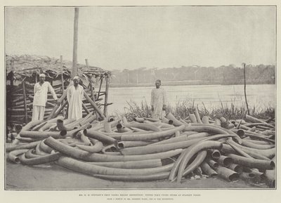 السيد HM Stanleys Emin Pasha Relief Expedition ، متجر Tippoo Tibs Ivory في ستانلي فولز بواسطة English Photographer