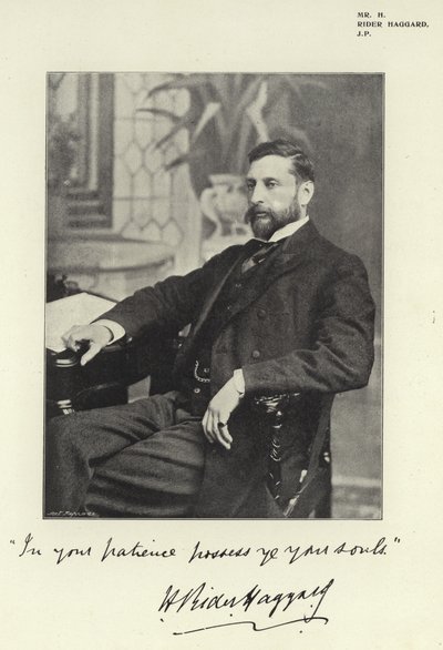 السيد H Rider Haggard ، JP بواسطة مصور انجليزى
