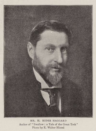 السيد H Rider Haggard ، مؤلفو مسلسلنا الجديد بواسطة مصور انجليزى
