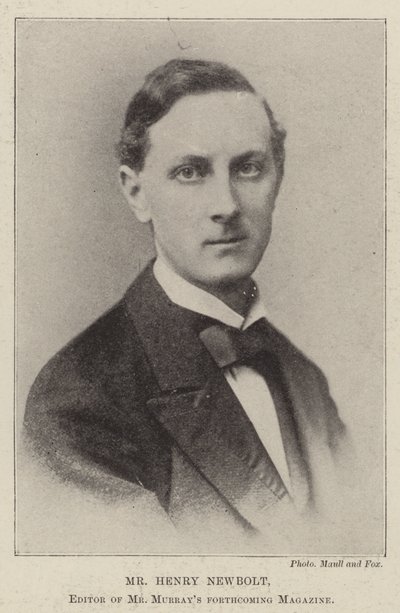 السيد Henry Newbolt ، محرر مجلة السيد Murrays القادمة بواسطة مصور انجليزى