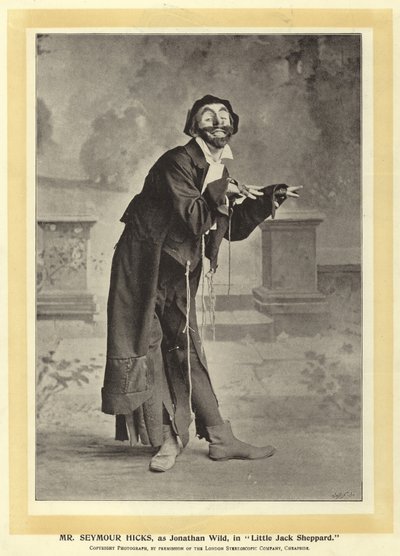 السيد سيمور هيكس ، مثل جوناثان وايلد ، في Little Jack Sheppard بواسطة مصور انجليزى