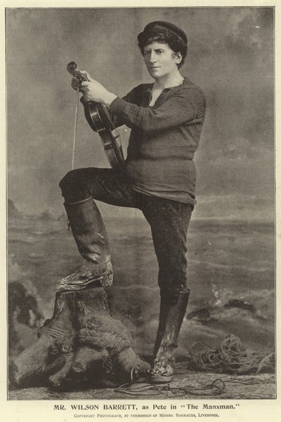 السيد ويلسون باريت ، مثل بيت في The Manxman بواسطة مصور انجليزى