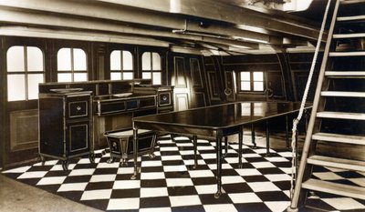 غرفة الطعام في نيلسون على متن HMS Victory بواسطة مصور انجليزى