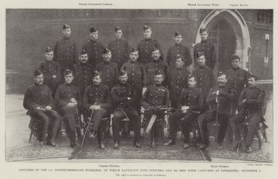 ضباط 2 North Northland Fusiliers ، من بينهم كتيبة خمسة ضباط و 366 رجلا تم القبض عليهم في Stormberg ، 9 ديسمبر بواسطة مصور انجليزى