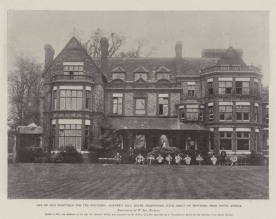 أحد مستشفياتنا للجرحى ، Golders Hill House ، هامبستيد ، مع مجموعة الجرحى من جنوب أفريقيا بواسطة مصور انجليزى