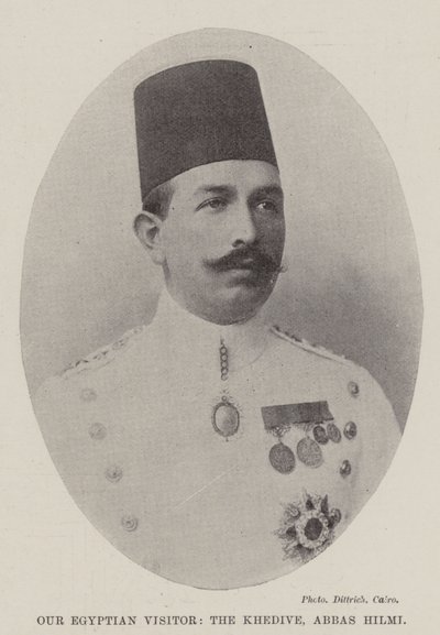 الزائر المصري الخديوي عباس حلمي بواسطة مصور انجليزى