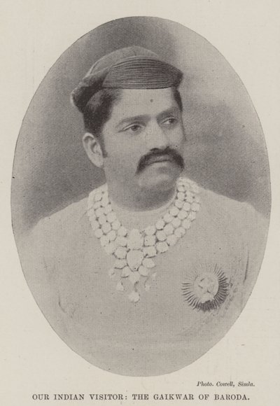 زائرنا الهندي ، Gaikwar of Baroda بواسطة مصور انجليزى