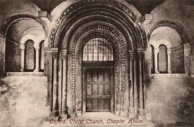 Oxford, Christ Church, Chapter House (b/w photo) بواسطة مصور انجليزى