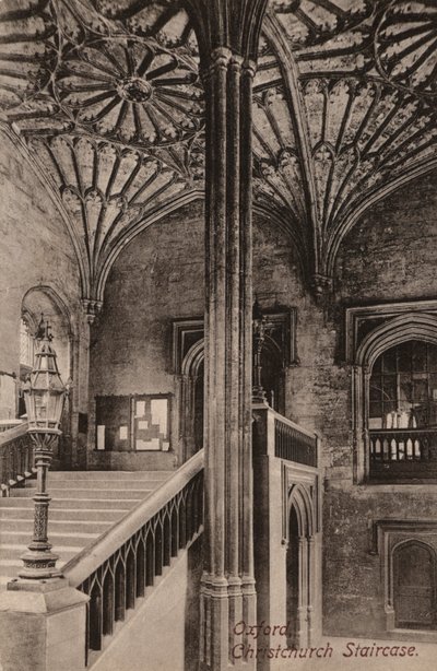 Oxford, Christchurch Staircase (b/w photo) بواسطة مصور انجليزى