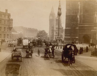 ساحة البرلمان من شارع فيكتوريا ، لندن بواسطة مصور انجليزى