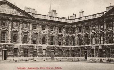 Peckwater Quadrangle, Christ Church, Oxford (b/w photo) بواسطة مصور انجليزى