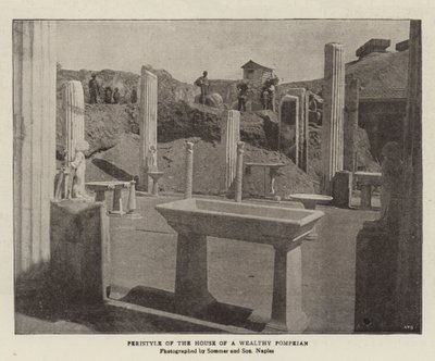 Peristyle من بيت بومبيان الأثرياء بواسطة مصور انجليزى