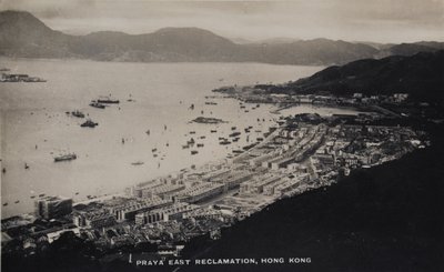 Praya East Reclamation ، هونج كونج ، من ألبوم صور فوتوغرافية تتعلق بخدمة Pte H. Chick ، 1940 بواسطة مصور انجليزى