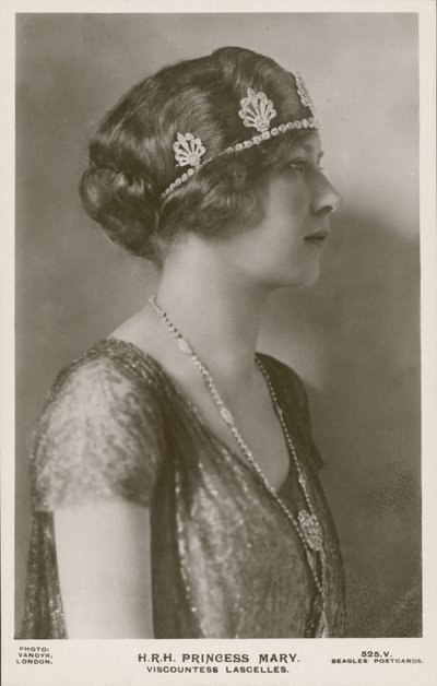 الأميرة ماري ، Viscountess Lascelles (b / w photo) بواسطة مصور انجليزى
