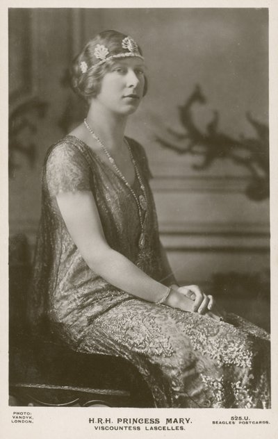 الأميرة ماري ، Viscountess Lascelles (b / w photo) بواسطة مصور انجليزى
