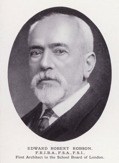 Prominent Men of London: Edward Robert Robson (b/w photo) بواسطة مصور انجليزى