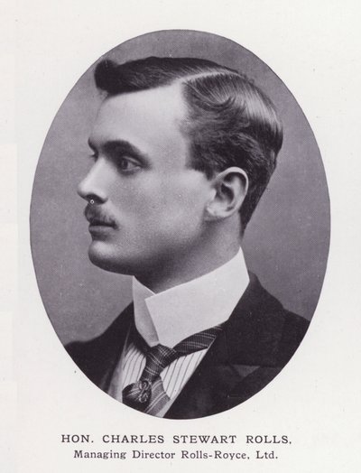 Prominent Men of London: Hon Charles Stewart Rolls (b/w photo) بواسطة مصور انجليزى