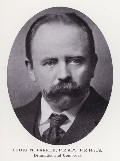 Prominent Men of London: Louis N Parker (b/w photo) بواسطة مصور انجليزى