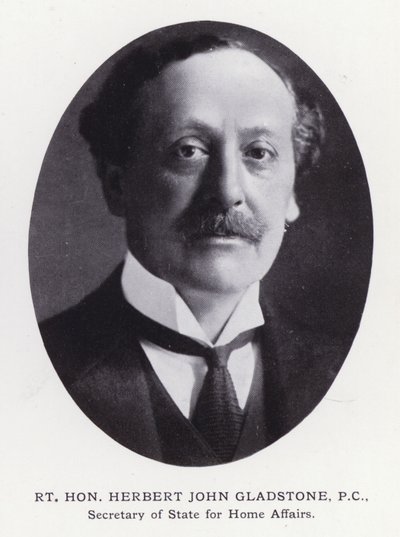 Prominent Men of London: Rt Hon Herbert John Gladstone (b/w photo) بواسطة مصور انجليزى