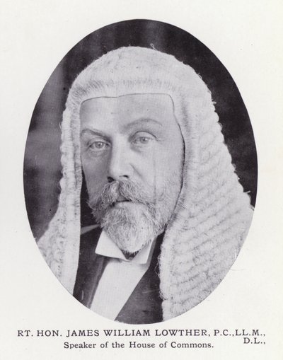 Prominent Men of London: Rt Hon James William Lowther (b/w photo) بواسطة مصور انجليزى