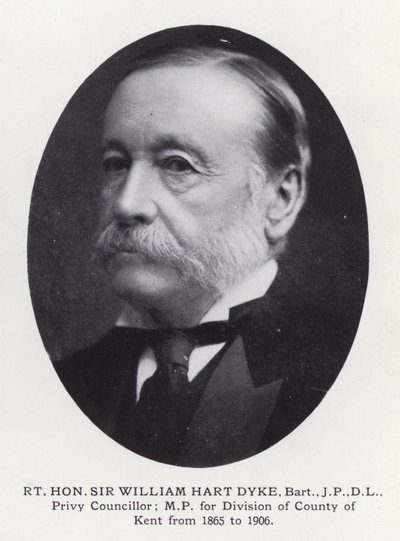 رجال لندن البارزون: Rt Hon Sir William Hart Dyke (b / w photo) بواسطة مصور انجليزى