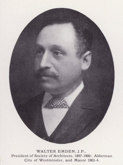 Prominent Men of London: Walter Emden (b/w photo) بواسطة مصور انجليزى