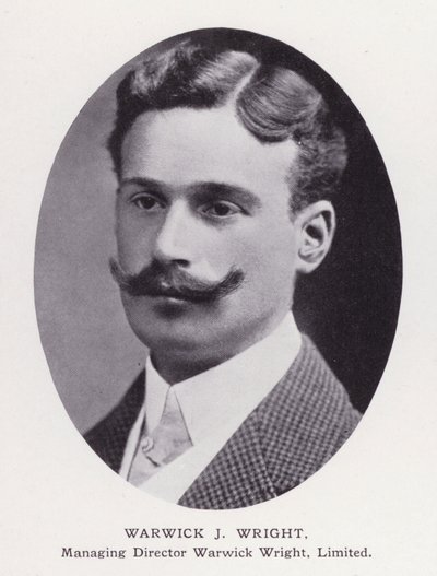 Prominent Men of London: Warwick J Wright (b/w photo) بواسطة مصور انجليزى