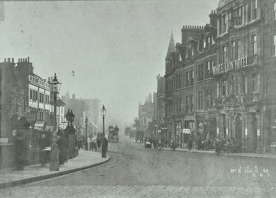 جسر بوتني: طريق الاقتراب من شارع بوتني السريع ، 1898 بواسطة مصور انجليزى
