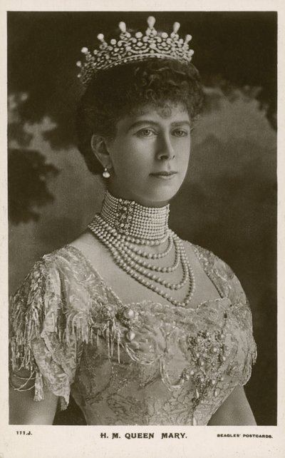 الملكة ماري ، قرينة الملك جورج الخامس (b / w photo) بواسطة مصور انجليزى