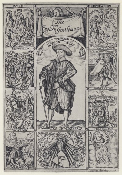 R Brathwait, The English Gentleman, J Haviland for R Bostock 1630 (b/w photo) بواسطة مصور انجليزى