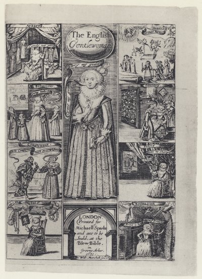 R Brathwait ، The English Gentlewoman ، M Sparke 1631 (b / w photo) بواسطة مصور انجليزى