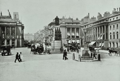 شارع ريجنت ، وستمنستر إل بي: مكان واترلو يتطلع إلى شارع ريجنت ، 1896 بواسطة مصور انجليزى