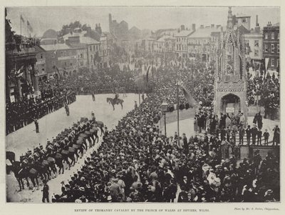 استعراض الفرسان Yeomanry من قبل أمير ويلز في Devizes ، Wilts بواسطة مصور انجليزى