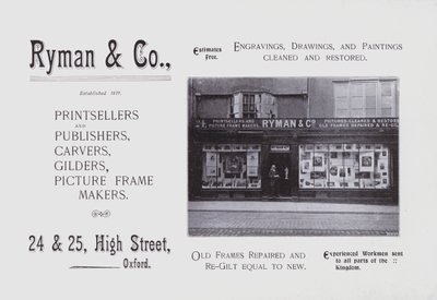 Ryman and Co (b / w photo) بواسطة مصور انجليزى