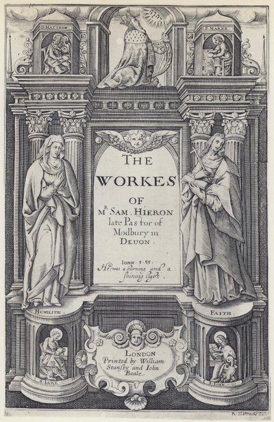 S Hieron, The Workes, W Stansby and J Beale, c 1614 (b/w photo) بواسطة مصور انجليزى
