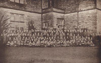 Sedbergh: مجموعة الأولاد (صورة b / w) بواسطة مصور انجليزى
