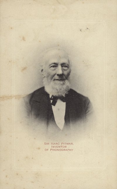 السير إسحاق بيتمان (1813-1897) ، المخترع الإنجليزي لكتابة بيتمان المختصرة بواسطة مصور انجليزى