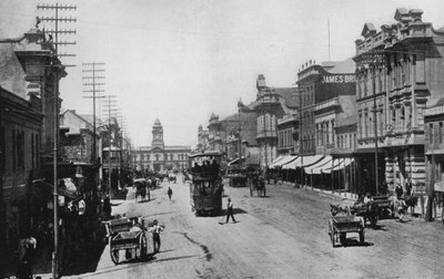 جنوب أفريقيا: Main Street، Port Elizabeth (b / w photo) بواسطة مصور انجليزى