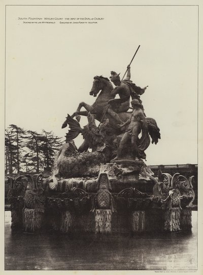 South Fountain Witley Court ، The Seat of the Earl of Dudley (صورة b / w) بواسطة مصور انجليزى