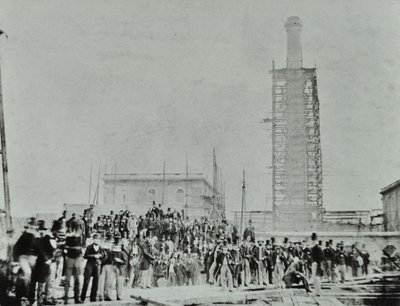 المجرى الجنوبي ، الصليب: كبار الشخصيات في الموقع ، 1865 بواسطة مصور انجليزى